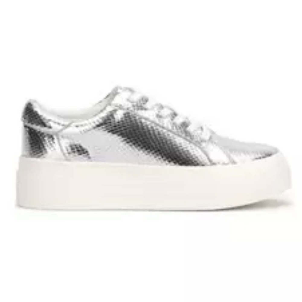 NWOB Jessica Simpson Metallic Snake Sneakers - Picture 4 of 6